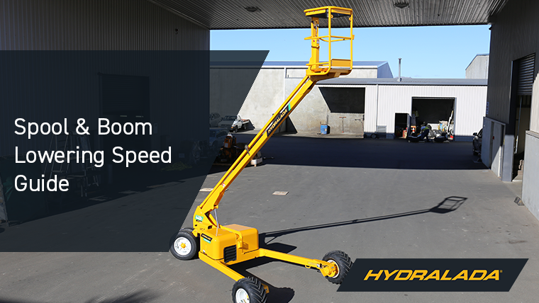 Spool and Boom Lowering Speed Guide