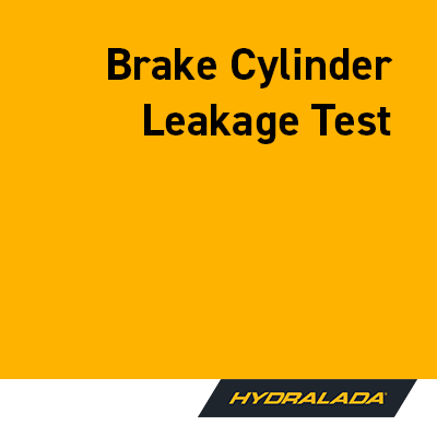 Brake Cylinder Leakage Test