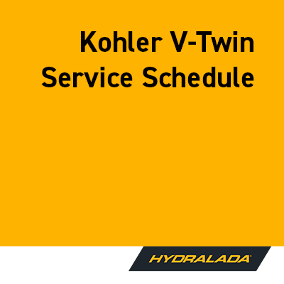 Kohler V-Twin Service Schedule